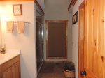 Double Sinks and Walk in Shower in Private Master Bath Room